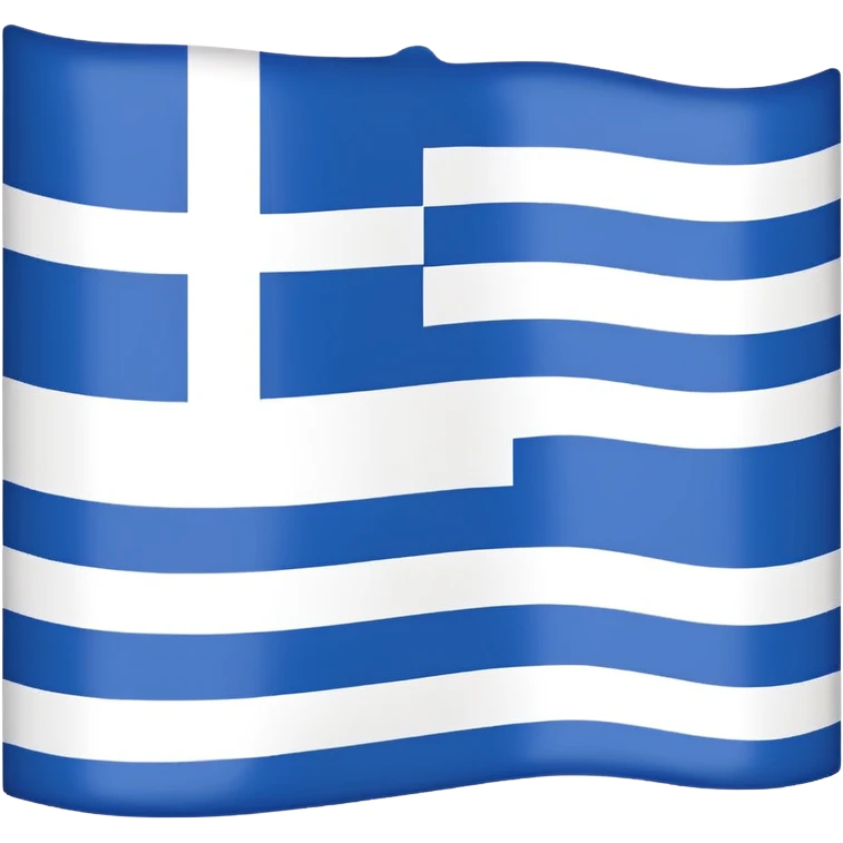 Greece flag without blue stripes, only white stripes emoji
