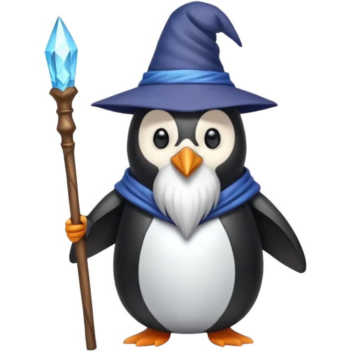 Penguin Wizard emoji