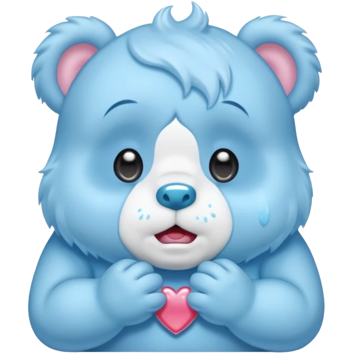 Care bear crying emoji