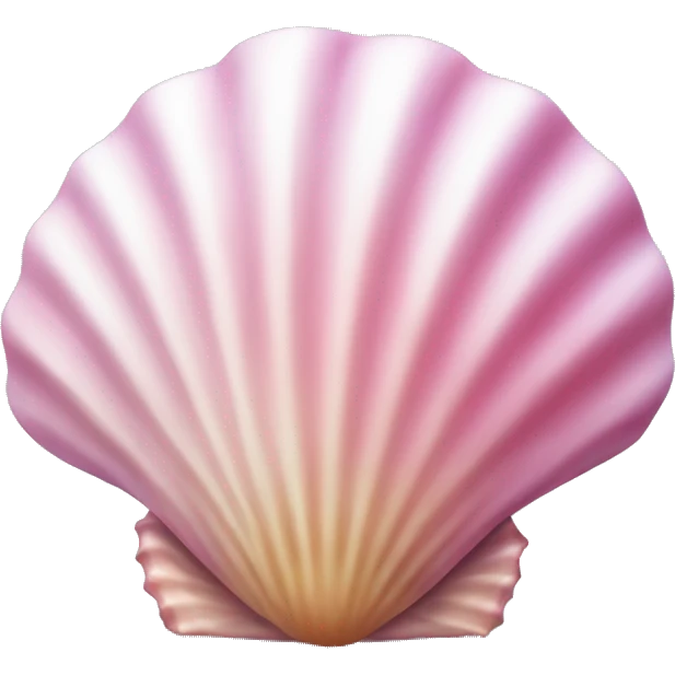 Pink seashell emoji