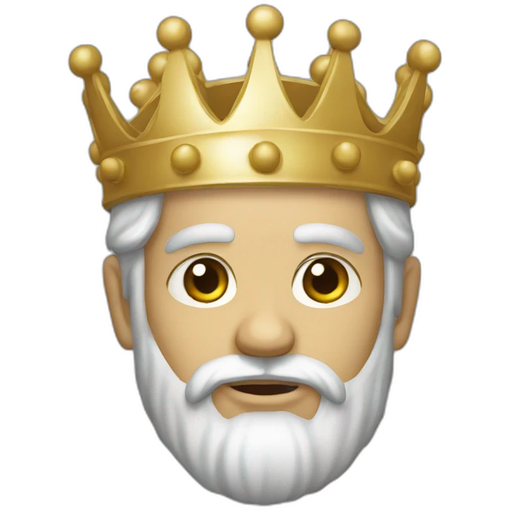 White King of graphics emoji