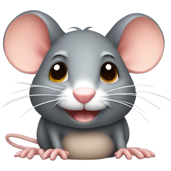 Crusty rat cute emoji