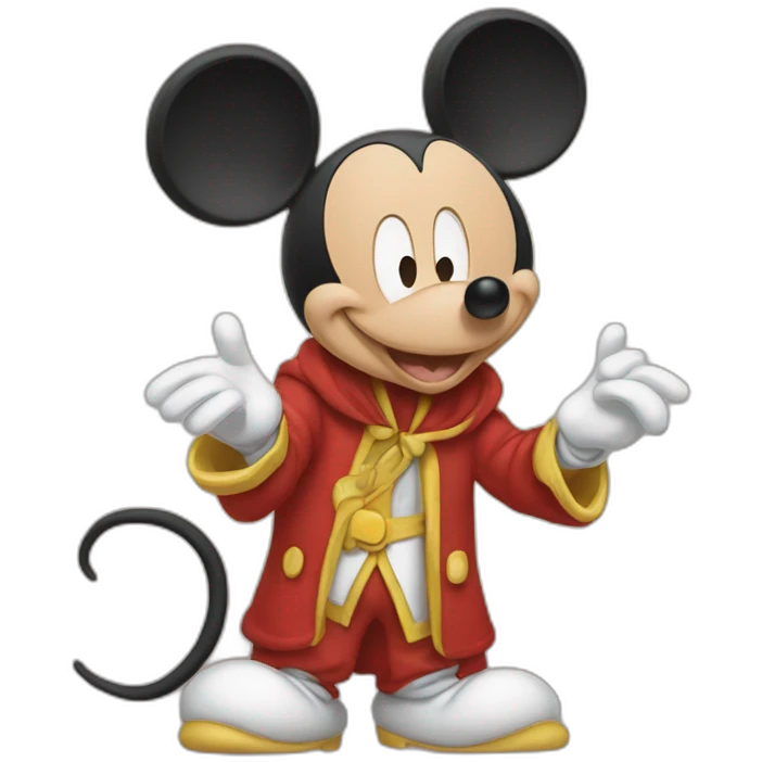 Mickey Mouse wiz Jerry mouse emoji