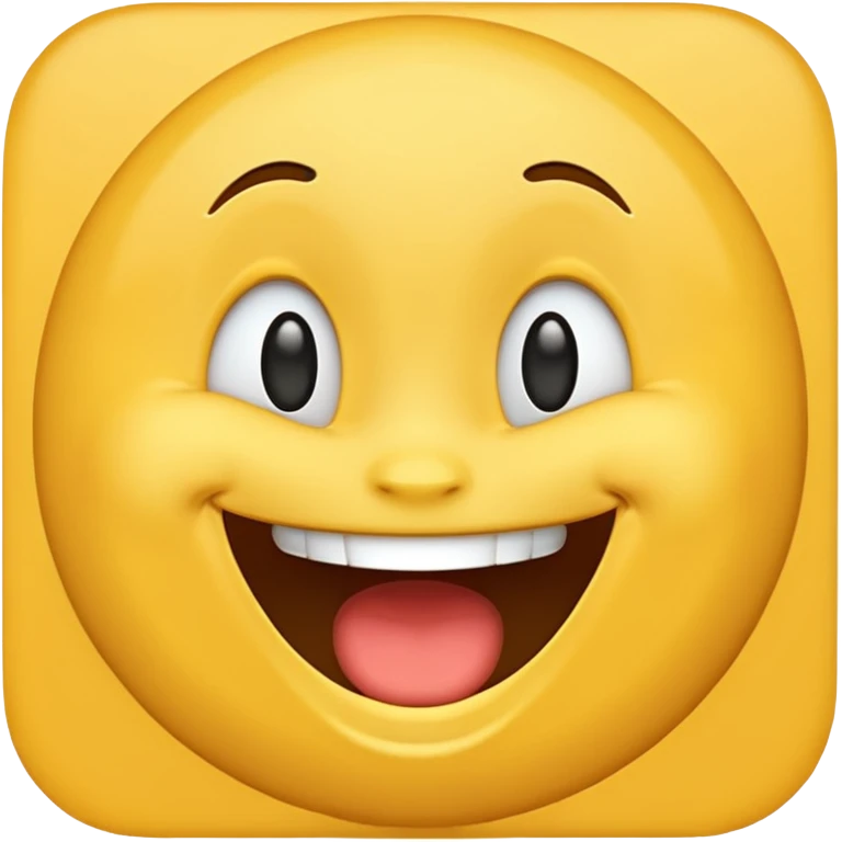 Create a  Laugh reaction emoji for a new social media app emoji