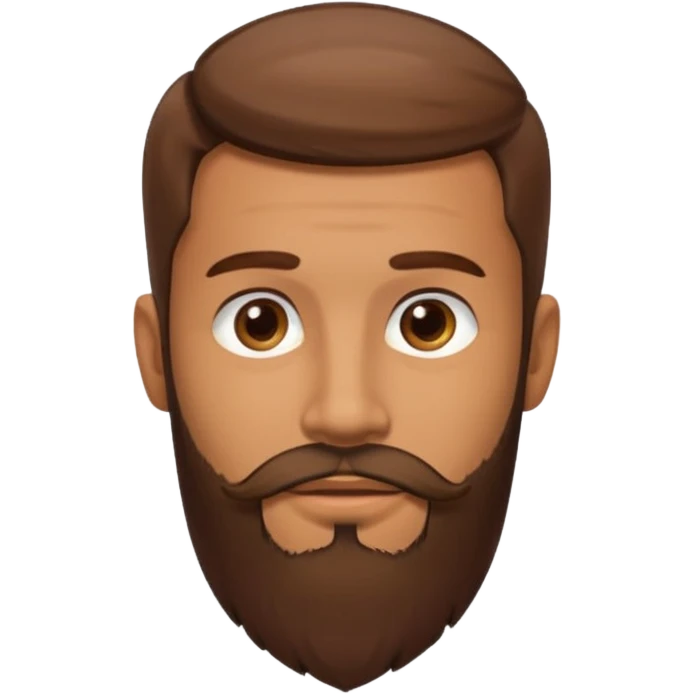 the man with a beard only on his chin emoji