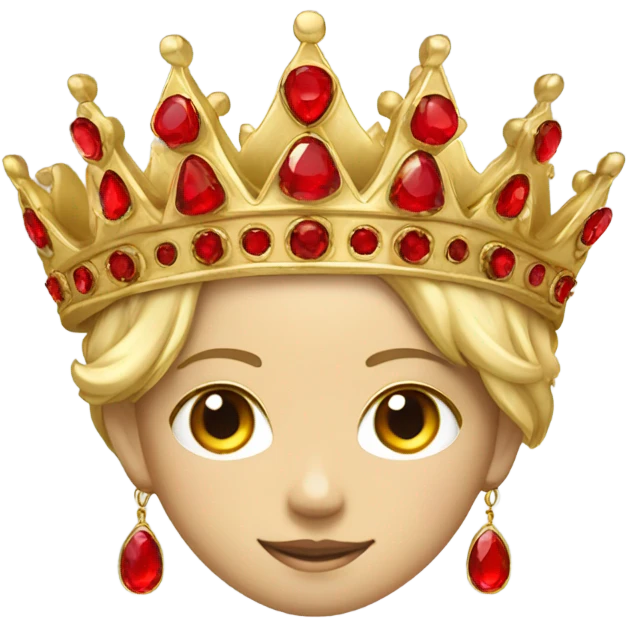 Royal crown gold and red  emoji