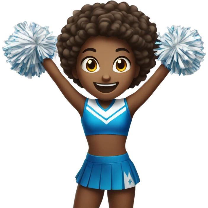 Girl cheerleader emoji