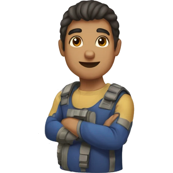 Garoto músculoso forte emoji