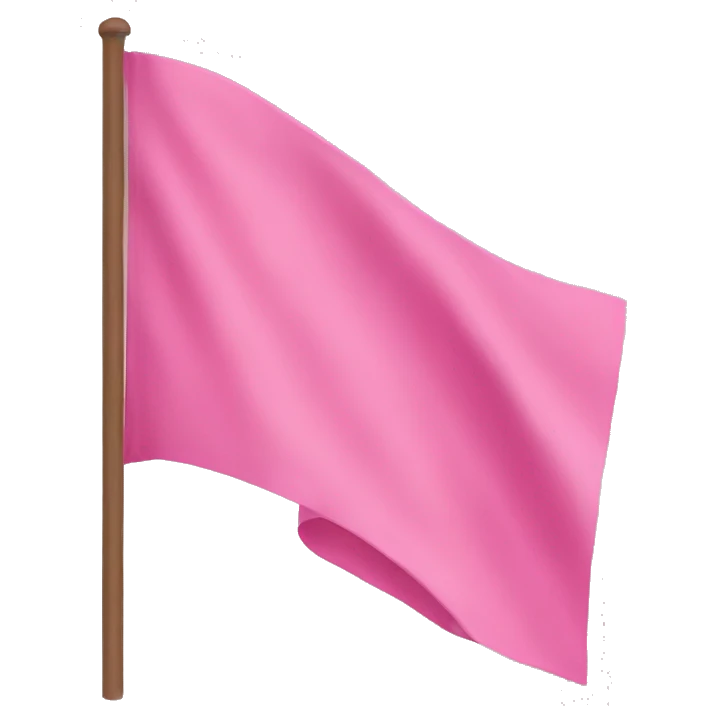 Pink flag  emoji