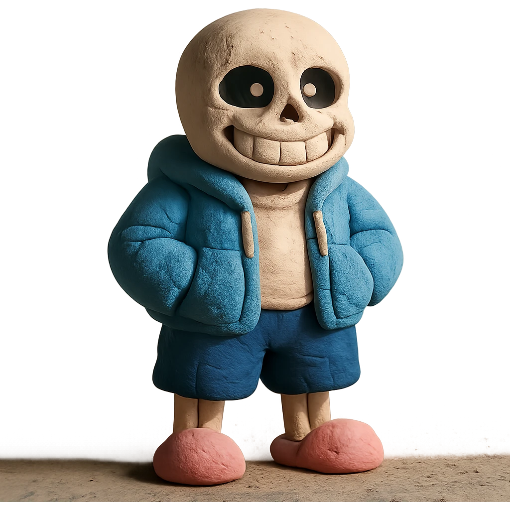 Sans the skeleton from Undertale emoji