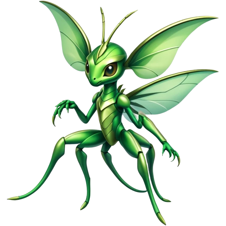 Shiny Exotic Celebi-Scyther-Hybrid-Creature emoji