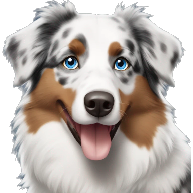 Australian Shepherd blue eyes  emoji