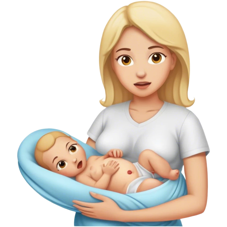 Mom giving birth  emoji