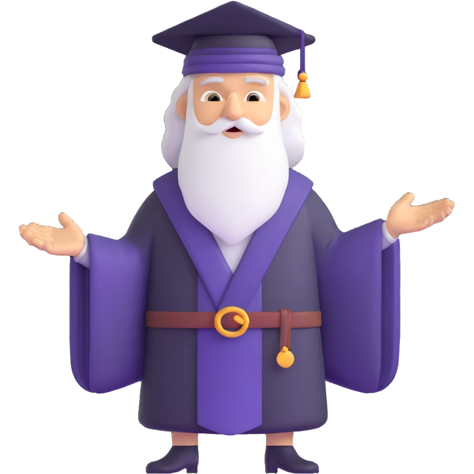 wise business mentor character emoji