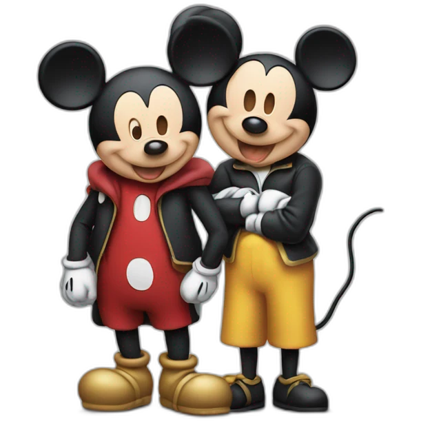 mickey-mouse and mini emoji