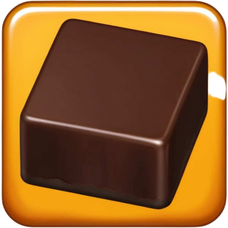 1 or 2 squares dark chocolate from a chocolate bar emoji