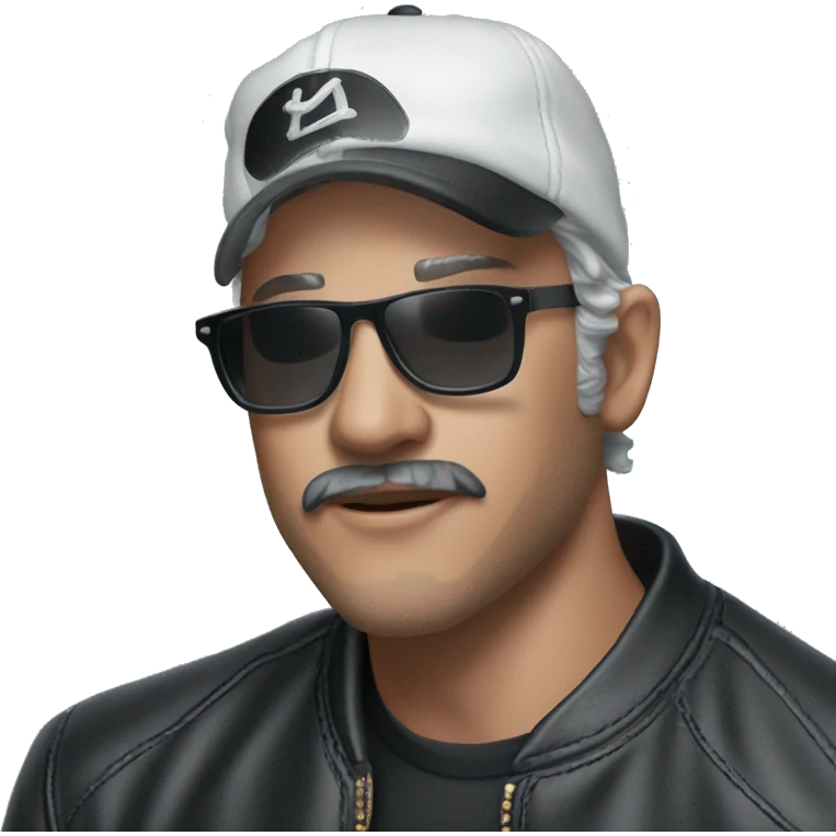 cool guy in leather jacket emoji