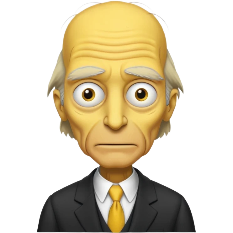 Mr. Burns, simpson, yellow skin tone. emoji