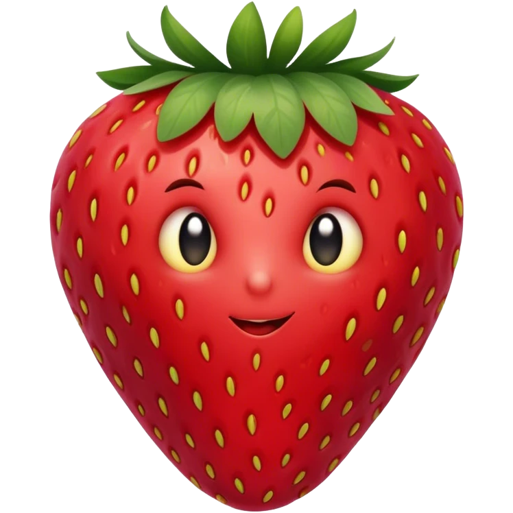 Flower strawberry  emoji