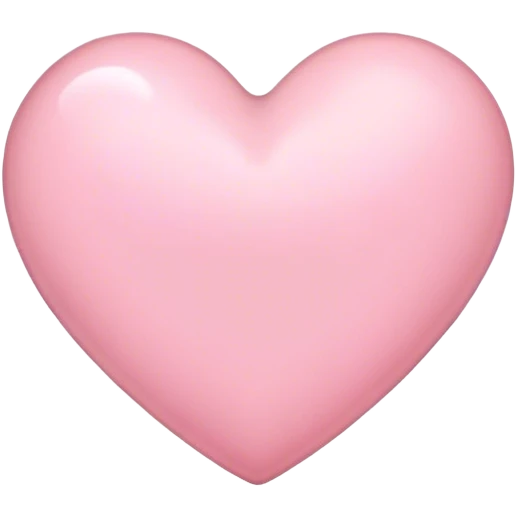 Light pink heart emoji