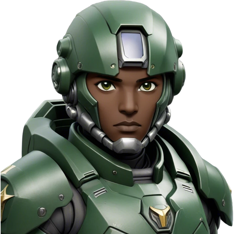Cinematic Realistic StarCraft Terran Marine Portrait, depicted with rugged determination and futuristic military precision. Clad in advanced, intricately detailed tactical armor in consistent dark green and grey hues, his steely eyes and determined features exude unwavering resolve. Rendered with lifelike texture and dynamic, high-contrast lighting, high shine, noble and disciplined, capturing the essence of a legendary Terran Marine poised for interstellar battle. emoji