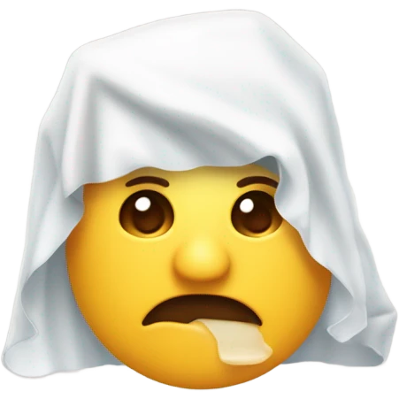 un naso pieno di caccole emoji