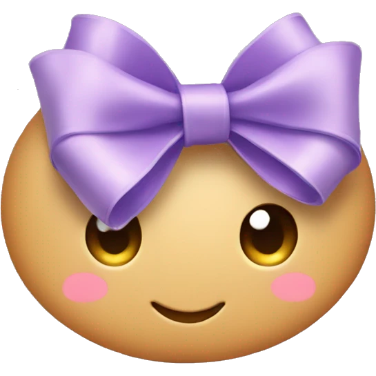 lavender ribbon bow emoji