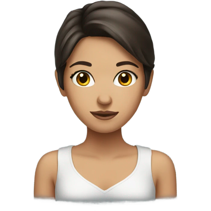 Brunette girl  emoji