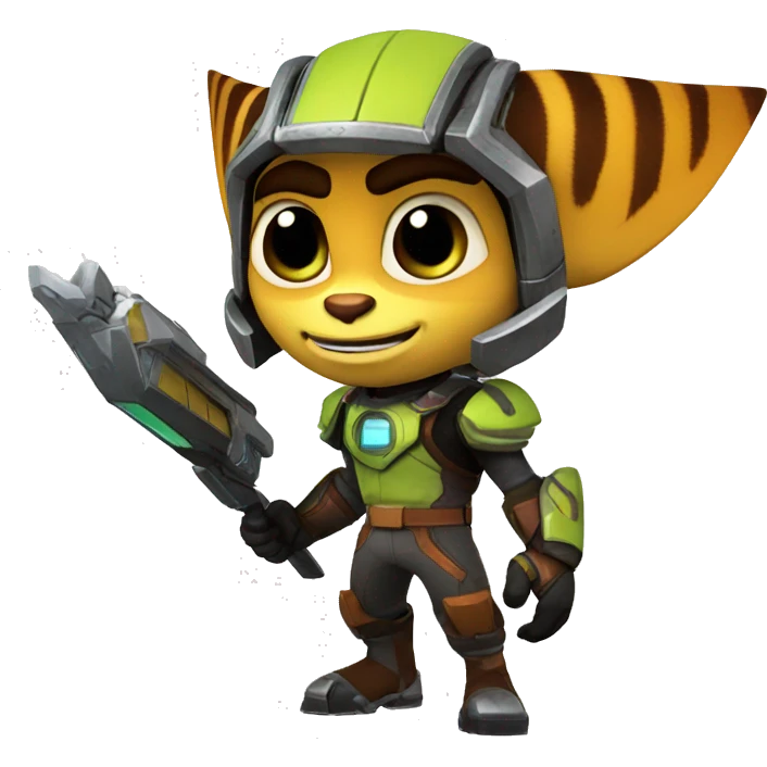 Ratchet and Clank chad emoji