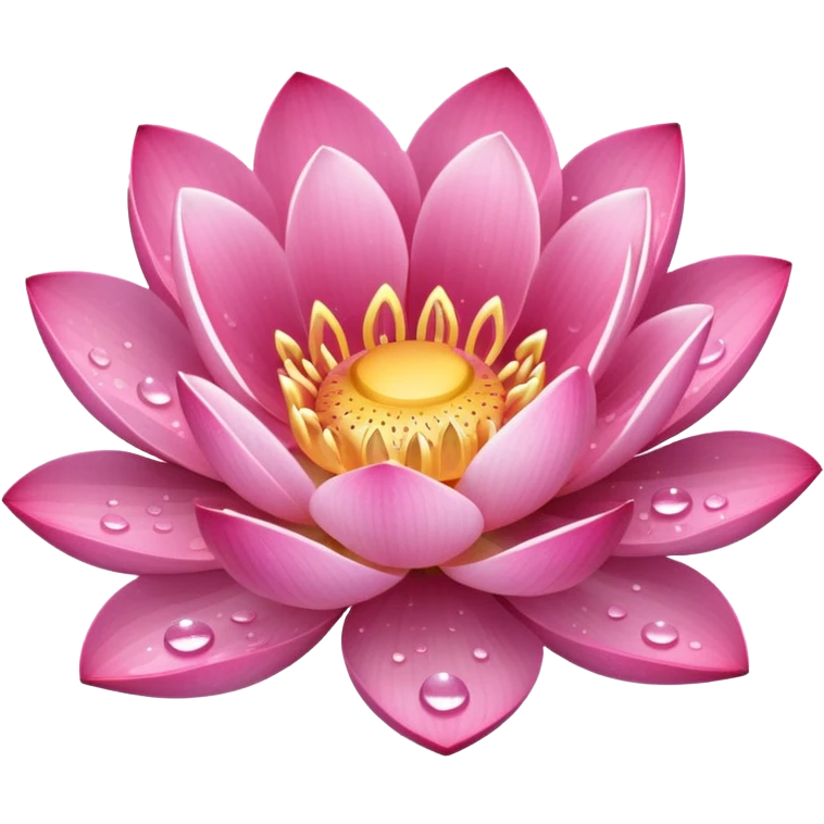 lotus flower with sparkles emoji