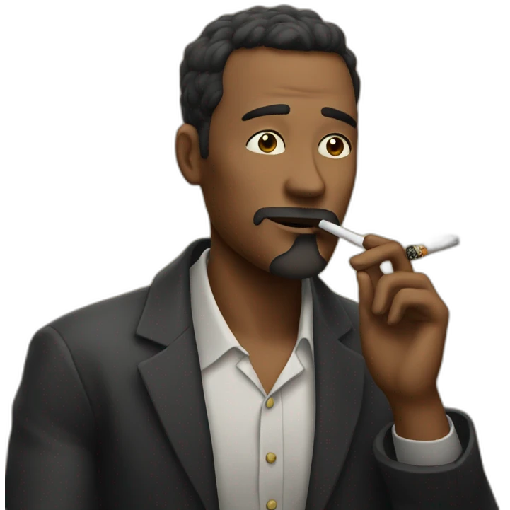 Emoji smoking cigarrete emoji