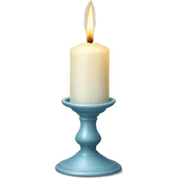 candle in candle holder with handle emoji