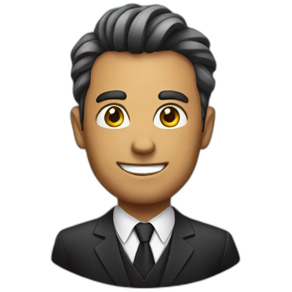 Businessman in a Halloween costume emoji