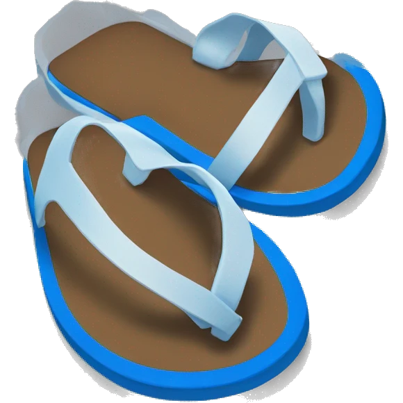 Blue flip flops emoji
