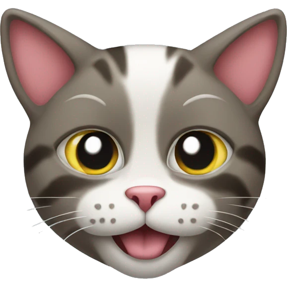 Cat with a heart fingers emoji