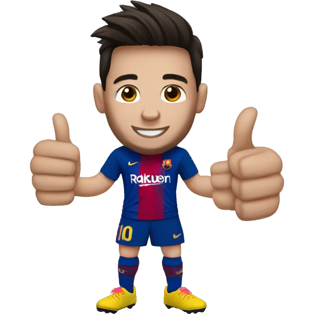 Messi champ thumbs up emoji