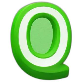 0 LETTER green emoji