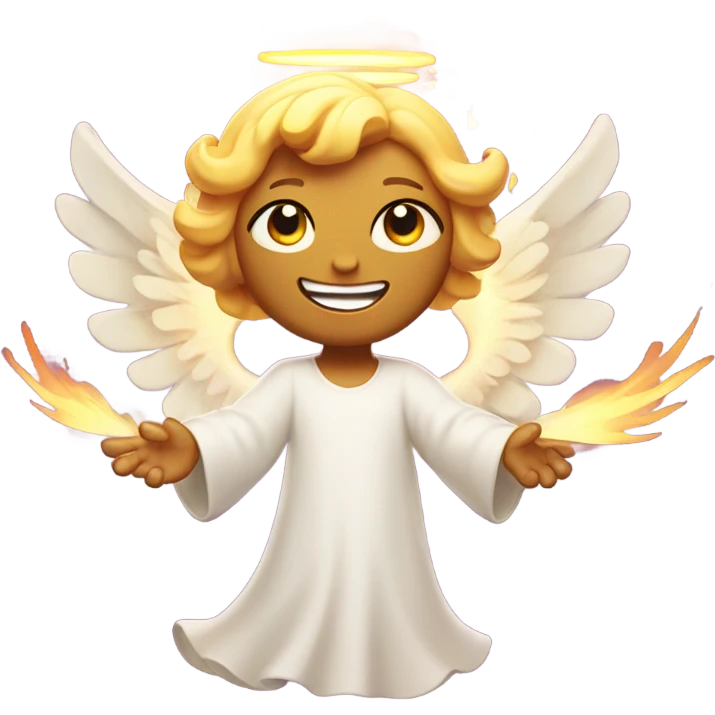 angel, surrounded by fire
 emoji