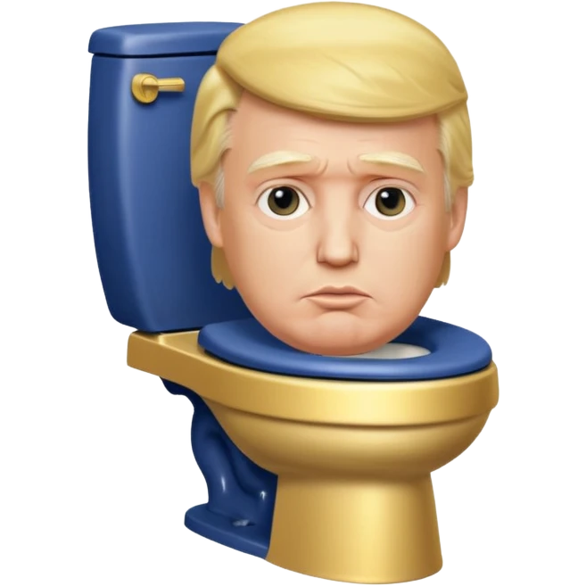 Donald trump on toilet  emoji