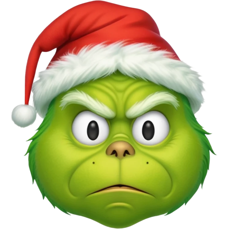 Un emoji de el Grinch diciendo ho ho ho emoji