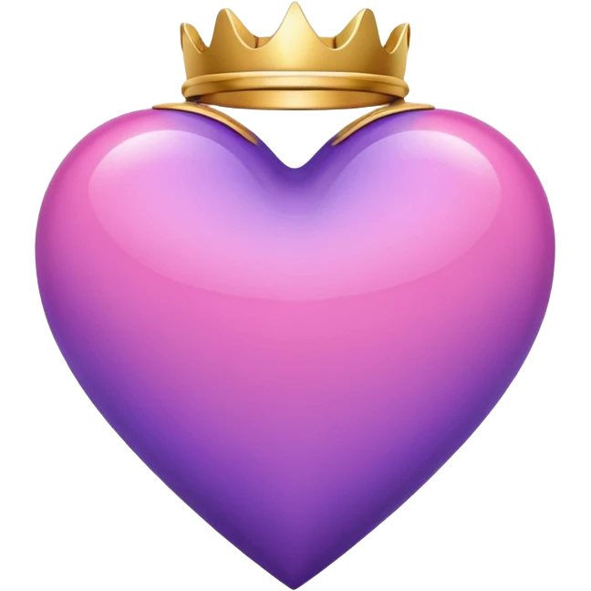 Purple and pink heart with a halo emoji