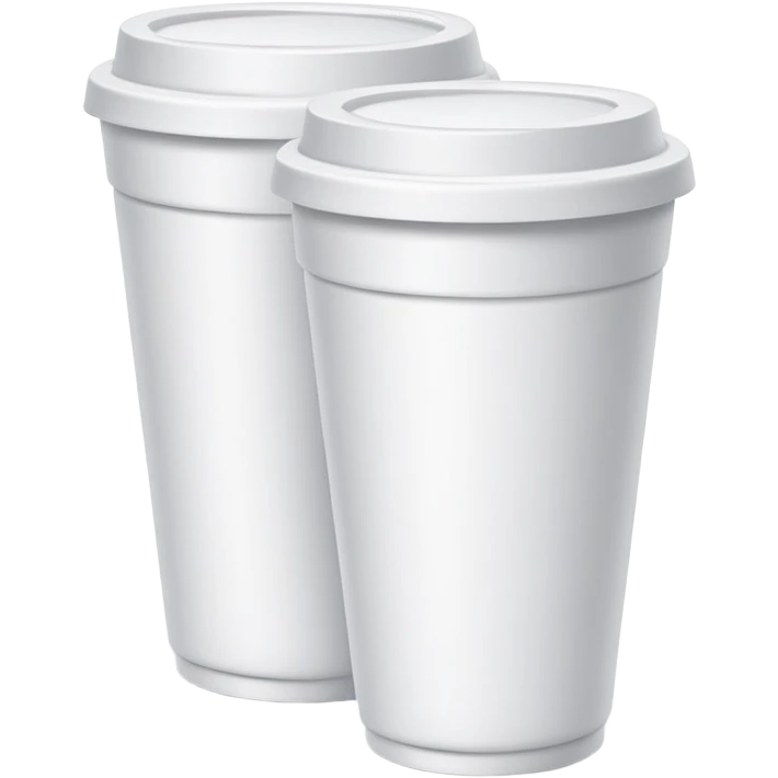 two styrofoam cups emoji