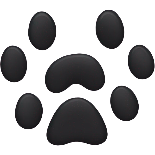 Black paws emoji