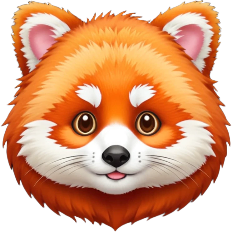 red panda fur, only the fur emoji