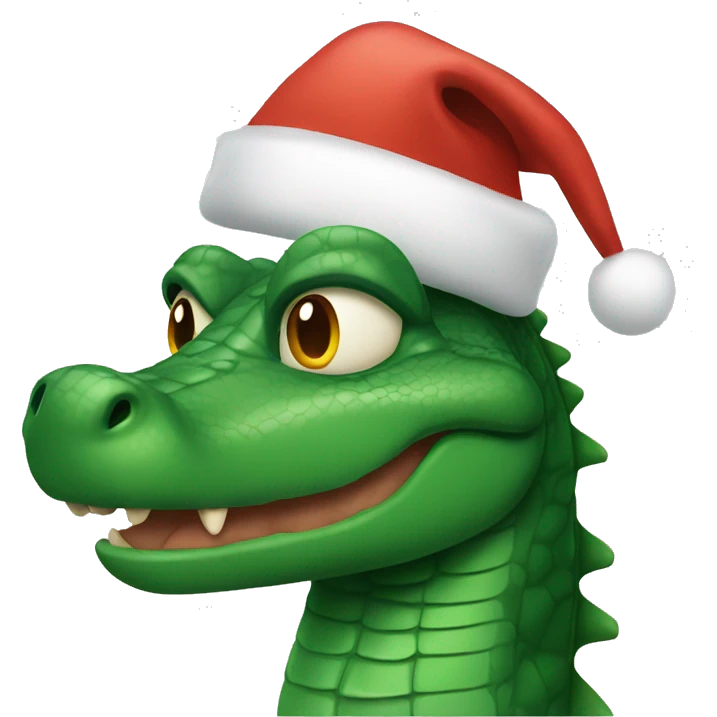 Christmas Alligator  emoji