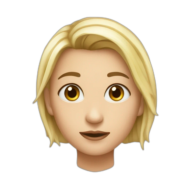 девушка с черными волосами по плечи emoji