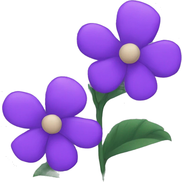 Purple flowers  emoji