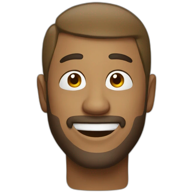 happy man makes music emoji