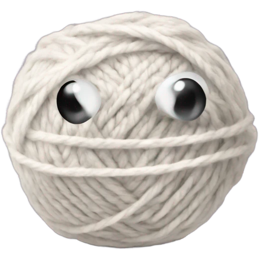 Yarn crochet emoji