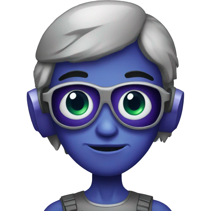 Martian with galsses emoji